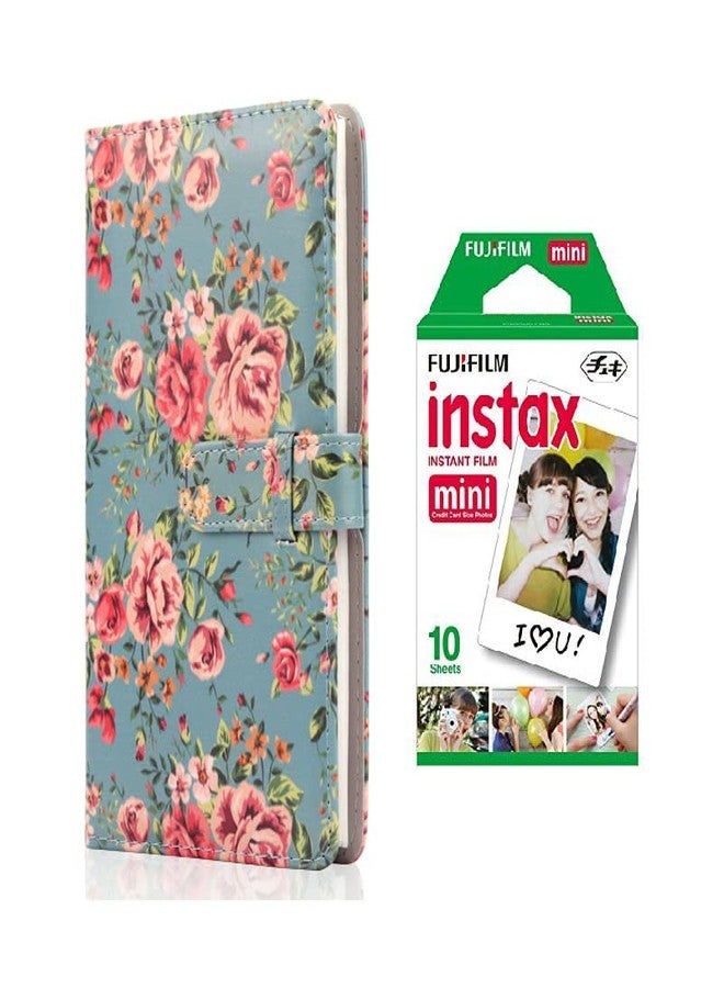 FotoCart 96 Pockets Mini Film Photo Album Book + 10 Sheet Mini Film for Instax Mini LiPlay 11 9 8 7s 70 90 Link Instant Camera 3 Inch Polaroid Picture Name Card Holder - Image 1